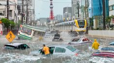 Floods Tokyo
